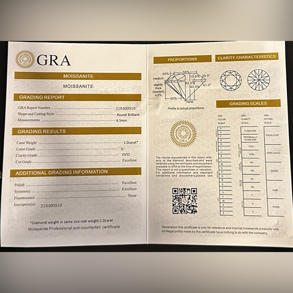 💎1 ct. t.w. GRA Certified Diamond 925 Sterling Silver Stud Earrings,Secure Back - Picture 6 of 7